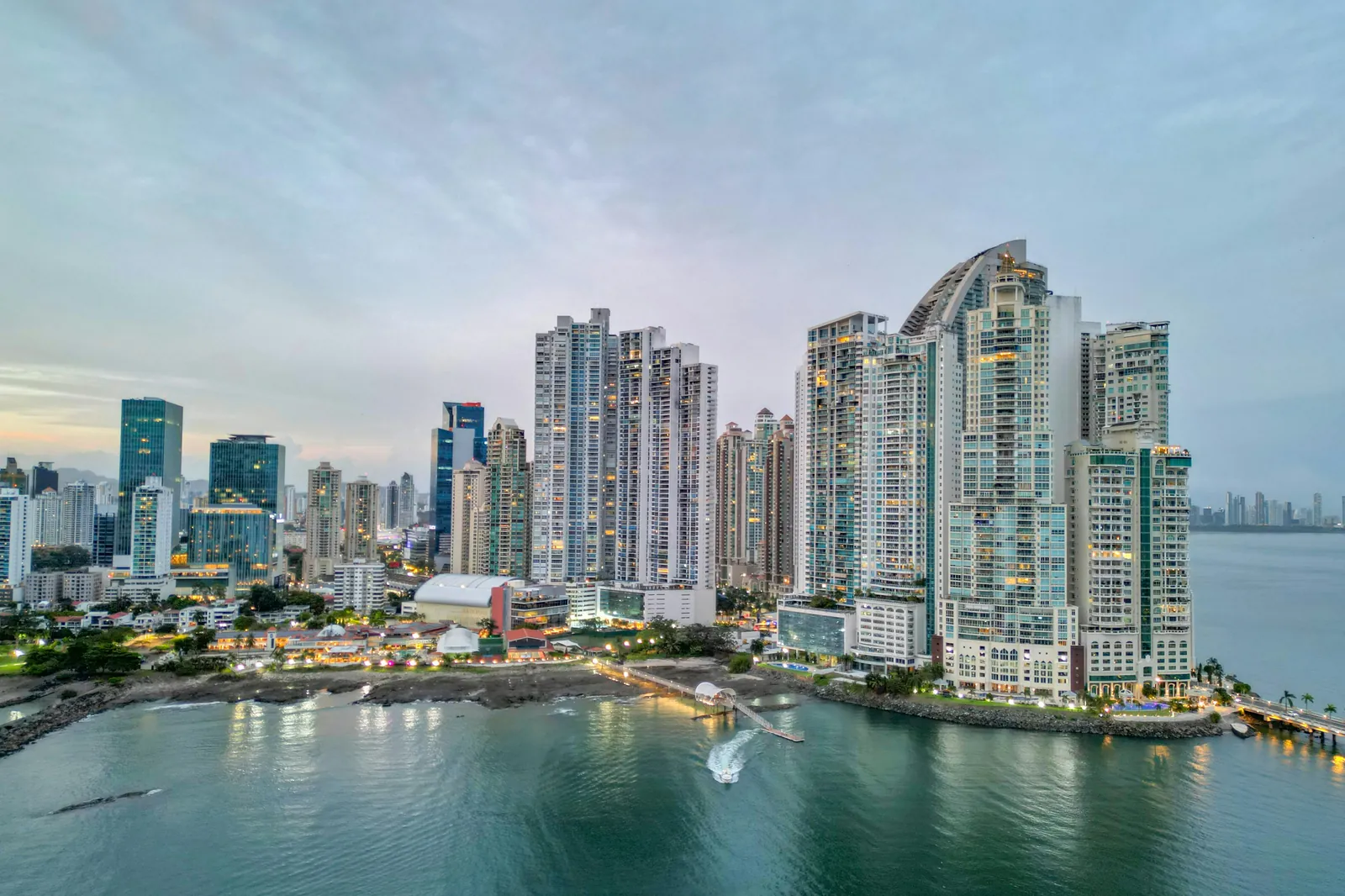Paitilla towers and the marina